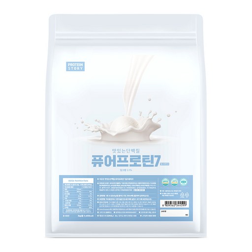 프로틴스토리 맛있는 단백질 퓨어프로틴7 3kg 밀크쉐이크