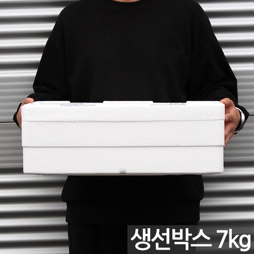 국산 생선 스티로폼 택배 박스 1P - 상자 포장 아이스박스 중형 대형 사각 운반 스티로폴 스치로폼 스치로폴 낱개 어상자 생선박스 어패류박스 고기상자 생선상자