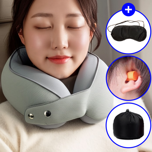 생활구독 메모리폼 여행용 기내 목베개 세트