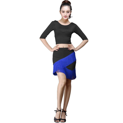 태슬 스커트 라틴 댄스 스커트 댄스복 소셜댄스스커트 Dance dress 뉴타임즈 U803Z886