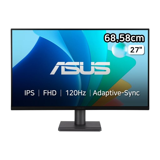 ASUS VA279HG 27인치 IPS 120Hz FHD 모니터 / 1ms / 눈보호 블루라이트 / HDMI VGA 지원