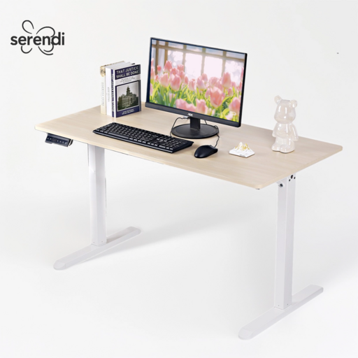 SERENDI 모션데스크 헤드셋 거치대 컵 홀더 포함 전동 높이조절책상 스탠딩책상 사무실책상 게이밍책상 학습용