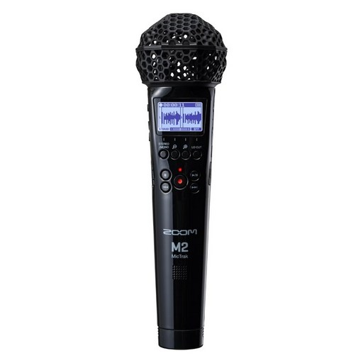 ZOOM 줌 2트랙 레코더 32bit 플로트 녹음 대응 핸드헬드 마이크형 M2