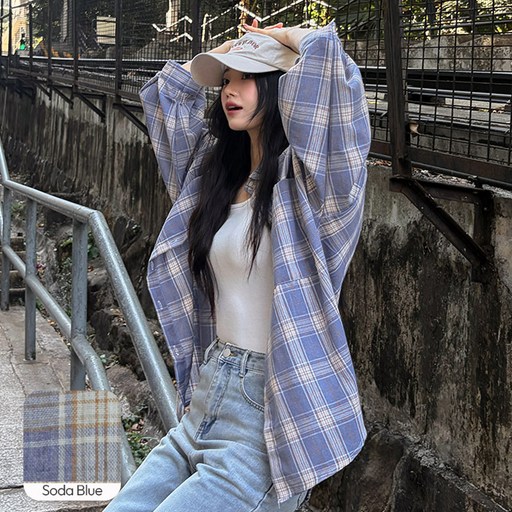 메이빈스무료배송3만장돌파마레트 체크 셔츠