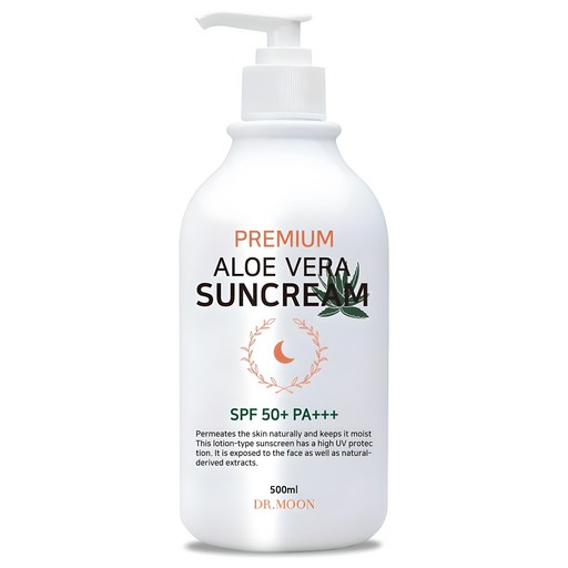 DRMOON 프리미엄 알로에베라 선크림 SPF50+ PA+++, 500ml, 1개