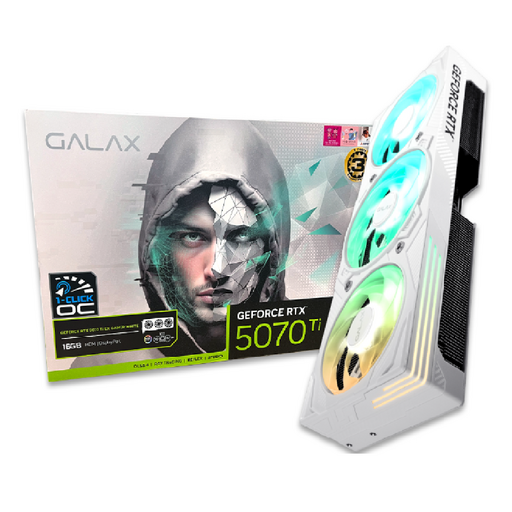 갤럭시. GALAX 지포스 RTX 5070 Ti EX GAMER WHITE OC D7 16GB