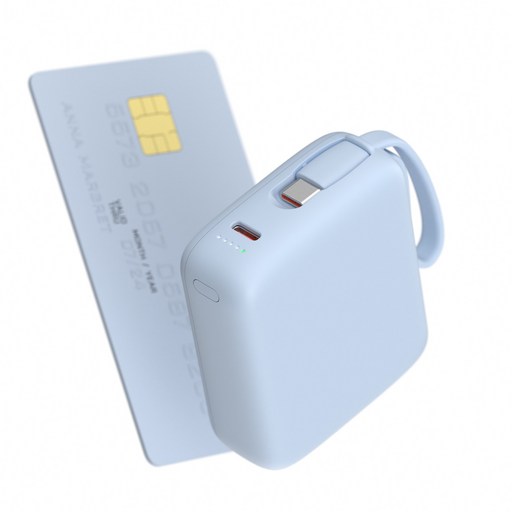 이어맥 울트라 미니 10000mAh PD 22.5W 빌트인 케이블 고속충전 초소형 보조배터리 PBP-001