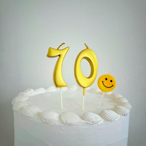 데일리어썸 숫자초 70 + 스마일초(5개입) 환갑 생일초 생신잔치