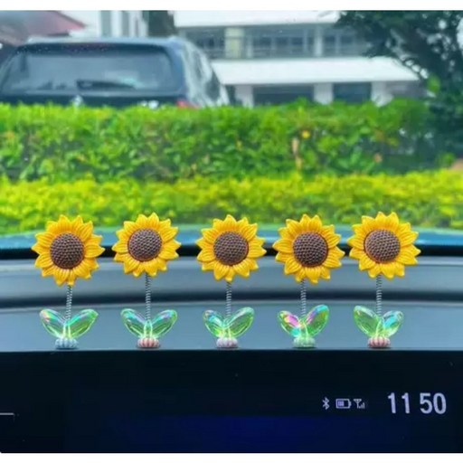자동차 장식품 행운의 해바라기 오토바이 장식 악세사리