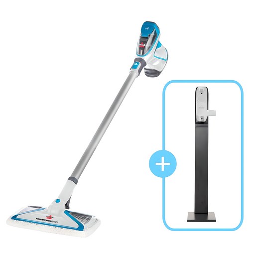 비쎌 슬림스팀 BA-BS2233S 청소기 DELUXE 세트 (거치대 추가구성), 화이트블루