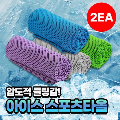 애쉬홈 쿨내진동 아이스 스포츠타올 파우치+고리