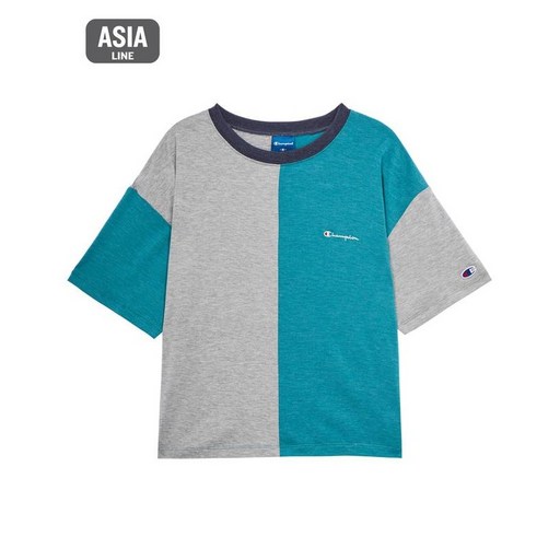 20SS [ASIA] 여성 하프 배색 반팔 티셔츠 CKTS0E176E2