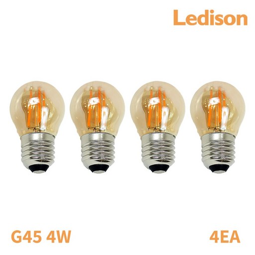 Ledison 에디슨전구 베이직전구 G45 4w