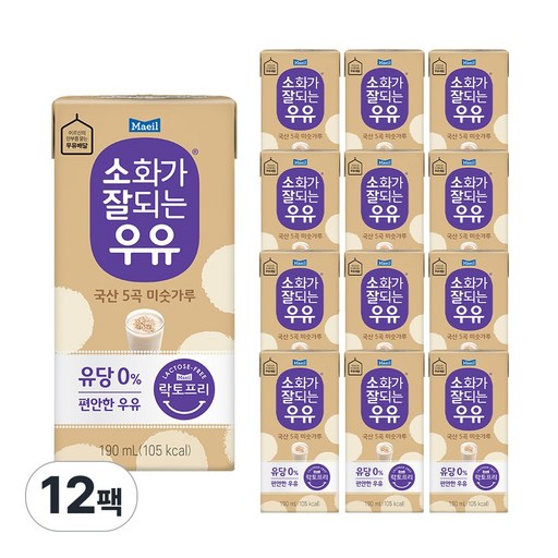 매일유업 소화가 잘되는 우유 5곡 미숫가루