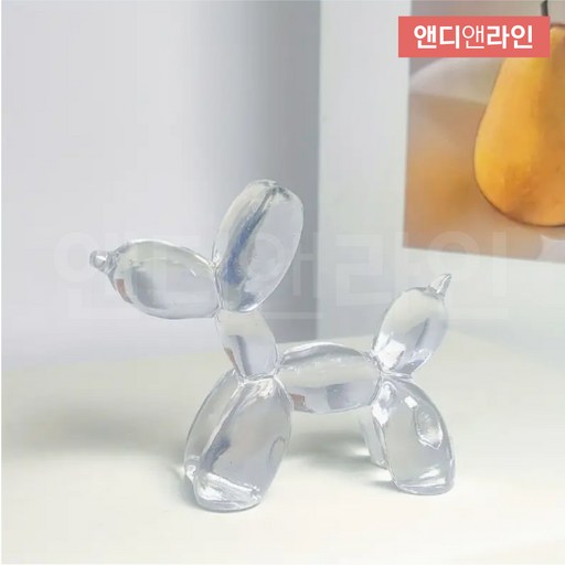 앤디앤라인 인테리어 풍선 개 강아지 오브제 조각상 장식 장식품