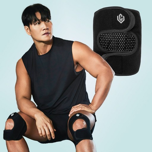 [셀버린 무릎보호대] 등산 크로스핏 헬스 배드민턴 스쿼시 러닝 마라톤 무릎연골보호대