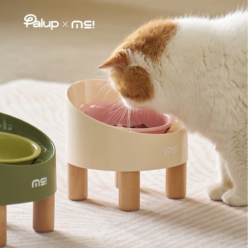 팔업 카멜리아 강아지 고양이 높이조절 밥그릇 흘림방지 키높이 식기
