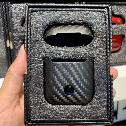 이어폰 케이스 에어팟 섬유 액세서리 커버 무선 프로 진짜 블루투스 탄소 헤드폰 보호기, 01 Matte Black 1 2