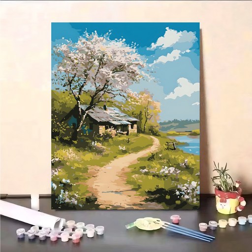 DIY 명화그리기 유화 그림 그리기 아크릴화 30*40cm