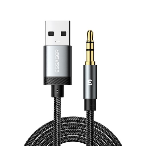 Essager A타입 to 3.5mm AUX 오디오 변환 케이블 일반형