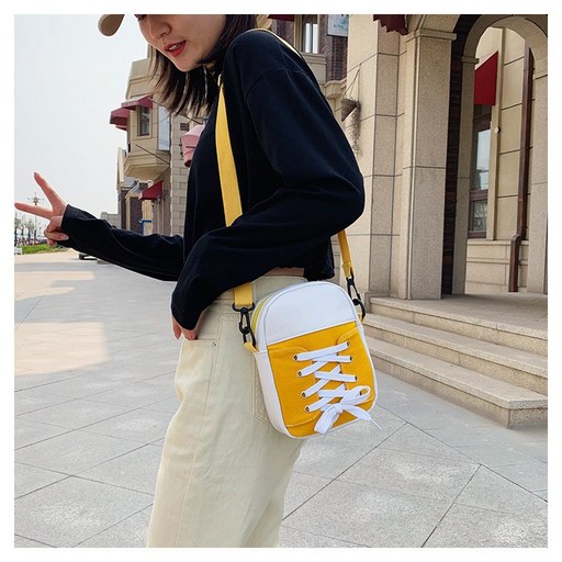 LIBAER 데일리 여행용 캔버스 크로스백