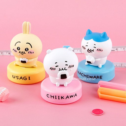 유아상점 먼작귀 피규어 줄자 미니줄자 양면줄자 휴대용 diy 패션과 선물 구디백재료 구디백 답례품 오픈답례품