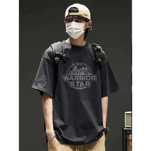 YioYcc 남성 여성여름 코디 데일리 컴포트 캐주얼 순면 커플 반팔 티셔츠