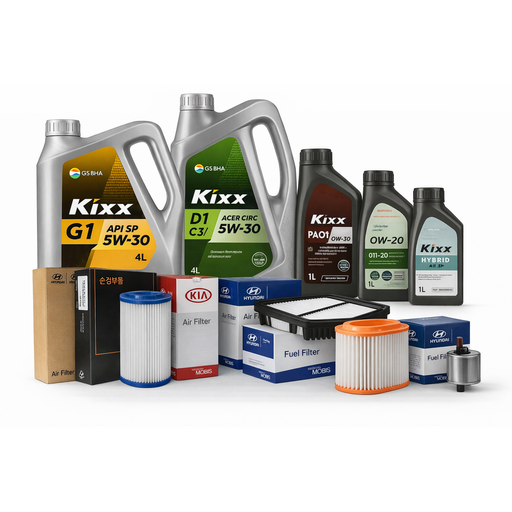 더뉴 포함 팰리세이드 LX2 1922년형 1924년식 2.2디젤 엔진오일세트 순정필터 킥스오일, 1세트, 현대