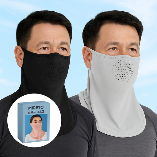 미레토 귀걸이형 자외선 차단 쿨 스포츠 마스크