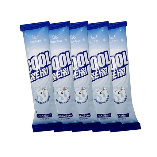 수피아토 쿨타월 즉각-10도 쿨링효과 무더위 필수템 5개입