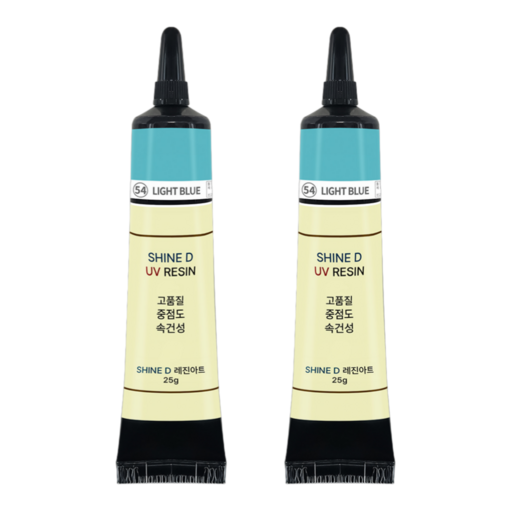 샤인디 칼라UV레진 일본수입원료 튜브타입 레진아트 유브이 중점도 25g