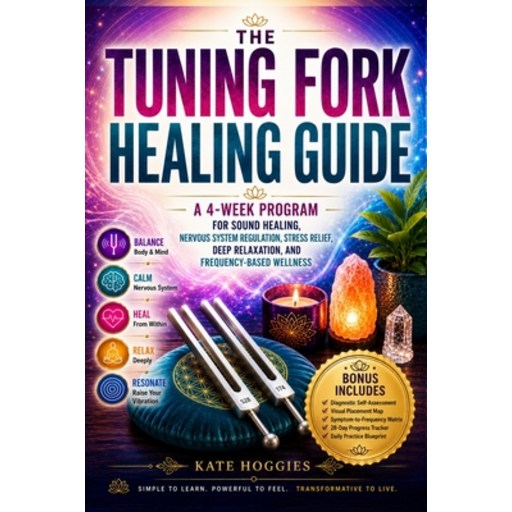 (영문도서)The Tuning Fork Healing Guide Book: A 4-Week Program for Sound Healing, Nervous..., Paperback