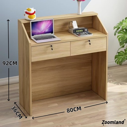 Zoomland 앞줄 사무실 카운터 계산대 연단 책상 캐비닛 테이블 80*36*92CM