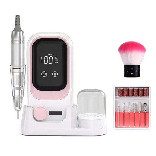 YINUO 휴대용 젤 네일 드릴 속도 조절 0-35000rpm USB충전식 큐티클제거 네일 관리기