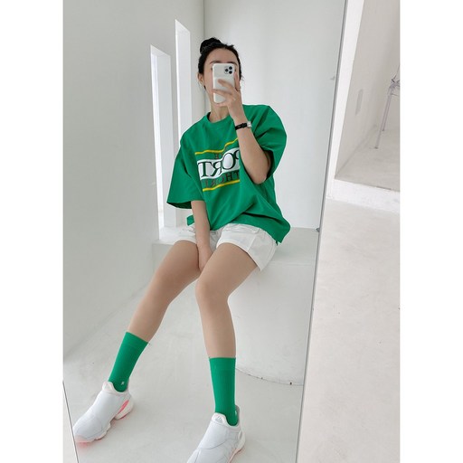 3color 바이유어사이드 스포츠 나일론 와샤 바람막이 반팔 오버사이즈 빅사이즈