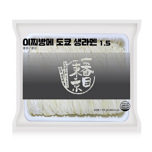 [넉넉한6인분] 이찌방메 생면 라멘면 생라멘