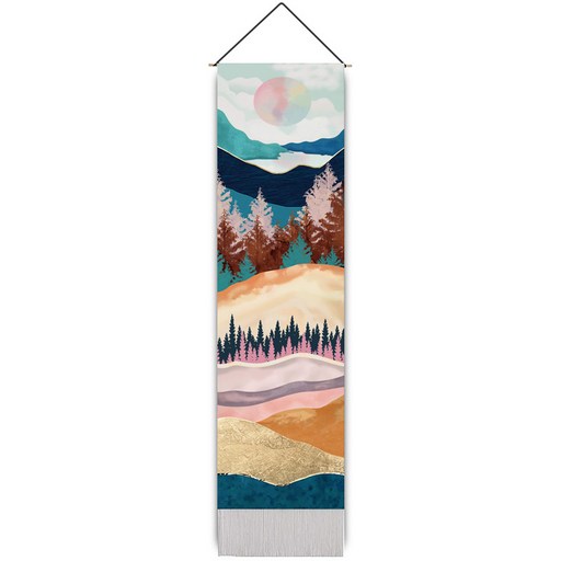 ALLBANGMALL 프리미엄 산수화 세로형 패브릭 포스터