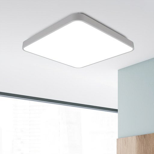 원하 삼성 칩셋 플리커프리 LED 정사각 심플 천장등, 화이트  주광색