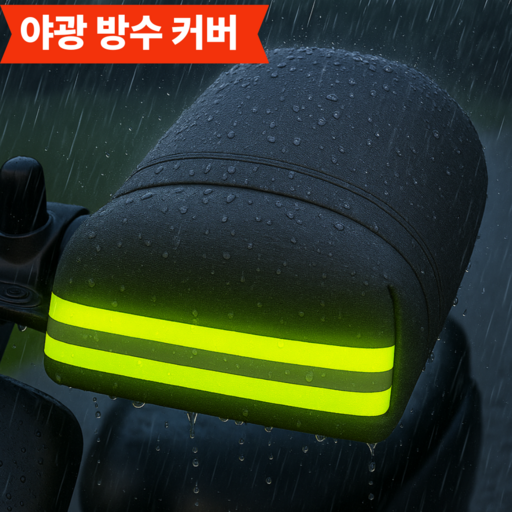 레이블링 오토바이 야광 여름 방수 핸들방수커버