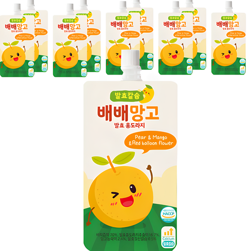 청숨 유아용 발효 칼슘 배배망고 홍도라지 10p