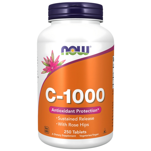 NOW Foods 維他命C-1000補充錠, 250錠, 1罐