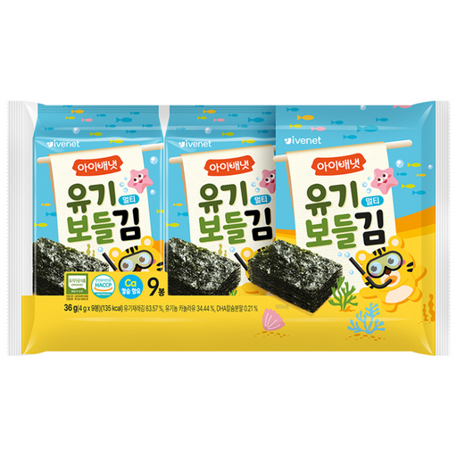 아이배냇 유기 보들김 멀티 9p