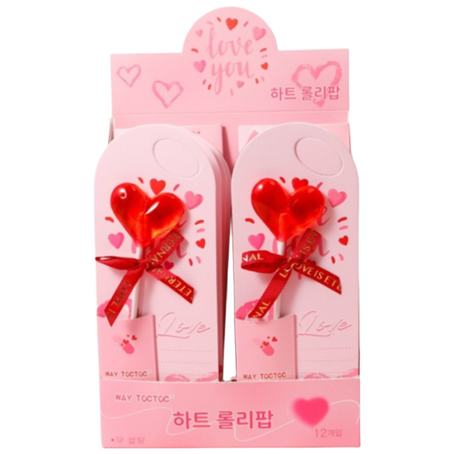 하트 롤리팝 무설탕캔디 이소말트 저당 건강사탕 다이어트 저칼로리 혈당관리 간식 선물용 답례품