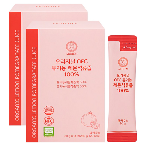 아르디엠 오리지널 NFC 유기농 레몬석류즙100% 14포