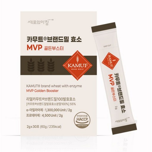 세포의아침 MVP 카무트 효소 효능 프리미엄 발효과학 130만 역가수치