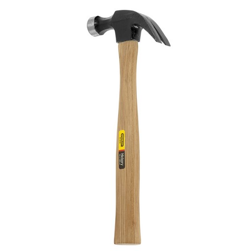 STANLEY 커브드 클로 네일 해머 우드 핸들 33.7cm 453.6g