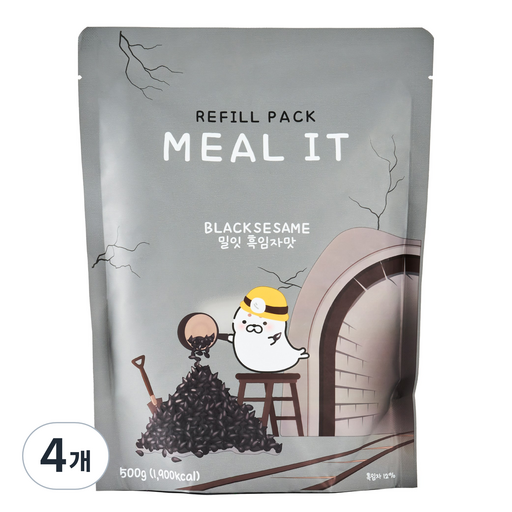 밀잇 식사대용 단백질 쉐이크 흑임자맛 리필팩
