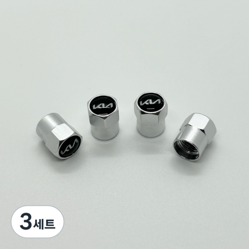 기아 타이어 밸브캡 에어캡 마개 [4P 세트]