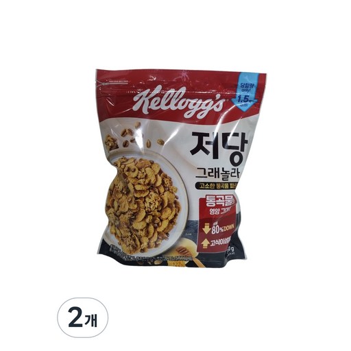 켈로그 저당 그래놀라, 300g, 2개