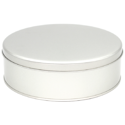R120 은색 틴케이스 대형 미니 원형 철필통 원통 정리함 케이스 쿠키 철제, 실버, 1개